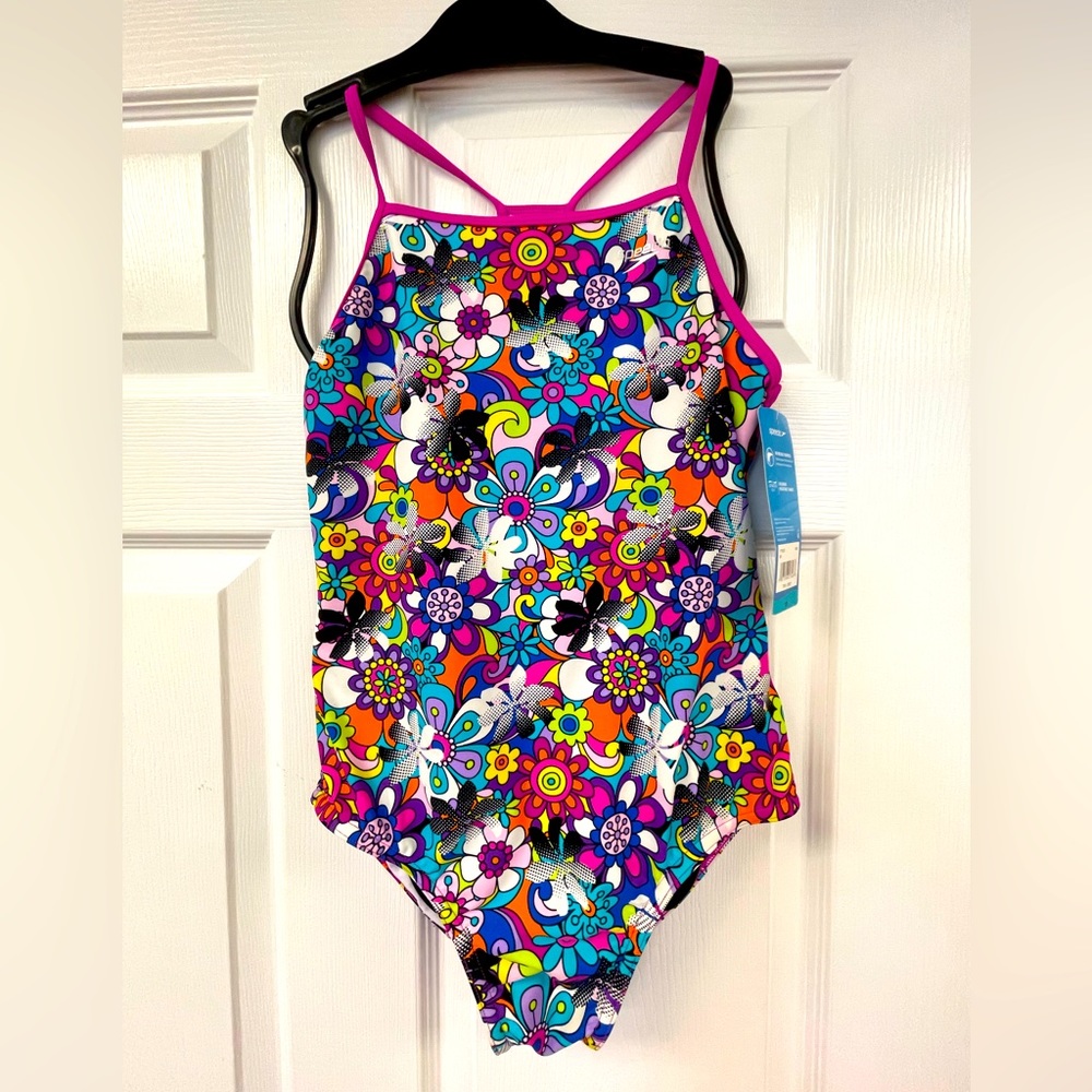 NWT SPEEDO GIRLS BATHING SUIT